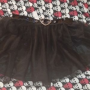 Heart belt mini skirt sugar thrillz
